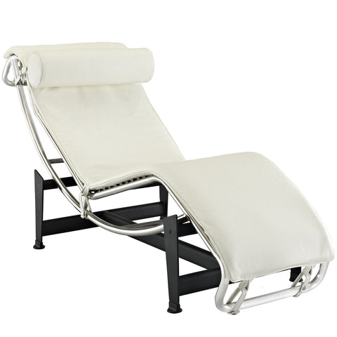 Modway Charles Grande Armchair Leather Chaise
