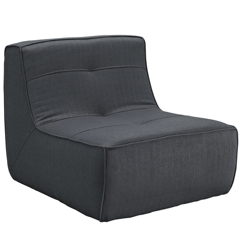 Modway Align 2 Piece Upholstered Armchair and Ottoman Set