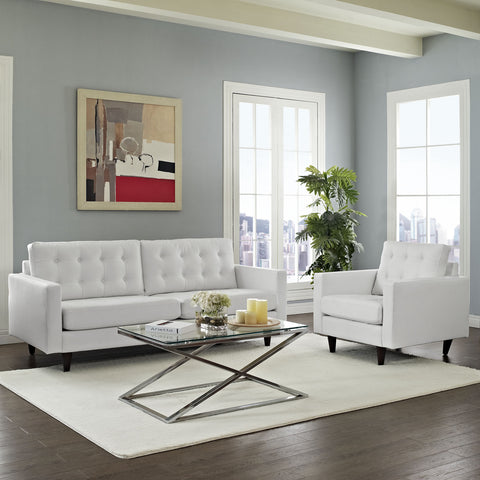 Modway Empress Sofa and Armchair Set of 2