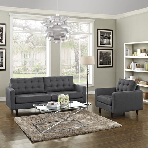 Modway Empress Armchair and Sofa Set of 2