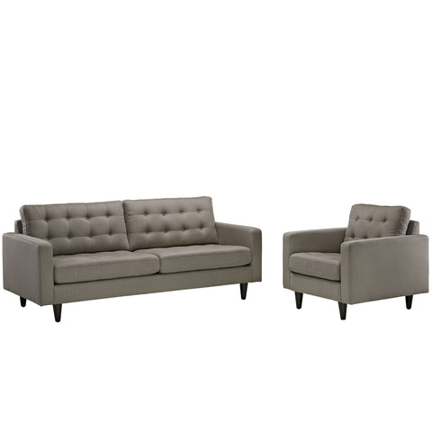 Modway Empress Armchair and Sofa Set of 2