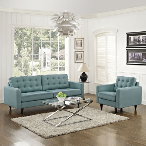Modway Empress Armchair and Sofa Set of 2