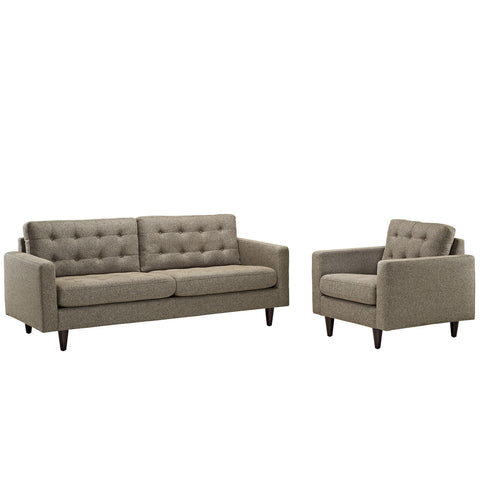 Modway Empress Armchair and Sofa Set of 2