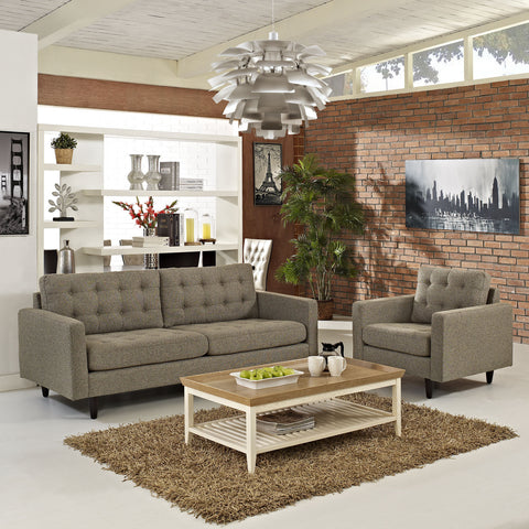 Modway Empress Armchair and Sofa Set of 2