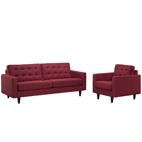 Modway Empress Armchair and Sofa Set of 2