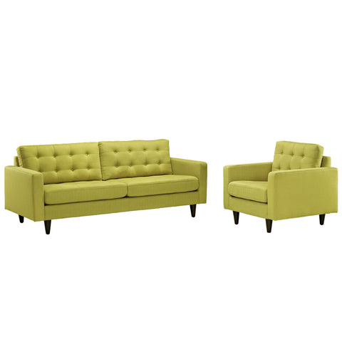 Modway Empress Armchair and Sofa Set of 2