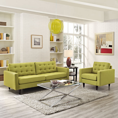 Modway Empress Armchair and Sofa Set of 2