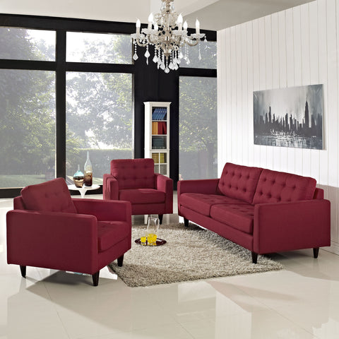 Modway Empress Sofa and Armchairs Set of 3