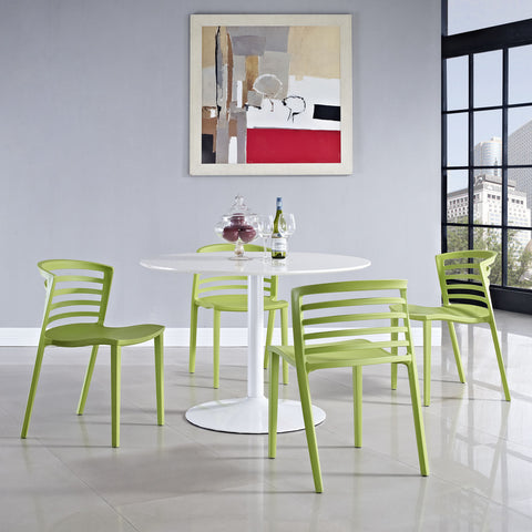 Modway Curvy Dining Chairs Set of 4
