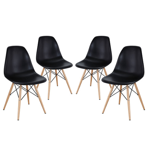 Modway Pyramid Dining Side Chairs Set of 4