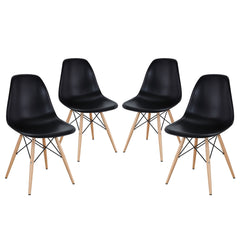 Modway Pyramid Dining Side Chairs Set of 4