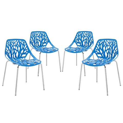 Modway Stencil Dining Side Chair Set of 4