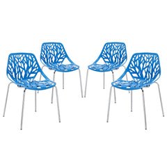 Modway Stencil Dining Side Chair Set of 4