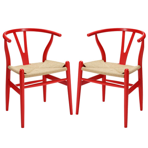 Modway Amish Dining Armchair Set of 2