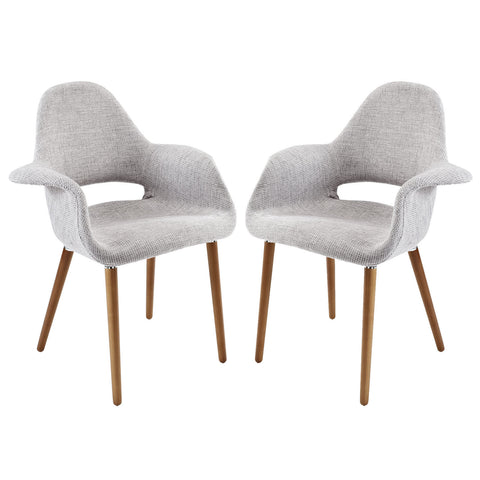 Modway Taupe Dining Armchair Set of 2