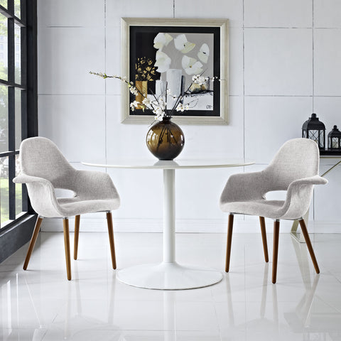 Modway Taupe Dining Armchair Set of 2