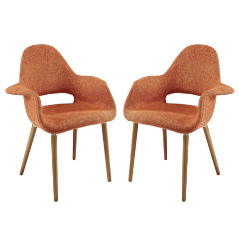 Modway Taupe Dining Armchair Set of 2