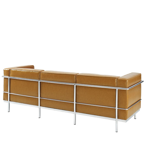 Modway Charles Grande Leather Sofa  and Armchair Set Of 2
