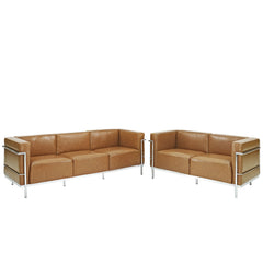 Modway Charles Grande Leather Sofa and  Loveseat Set Of 2