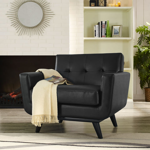 Modway Engage Leather Armchair