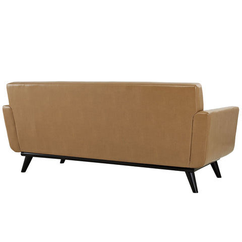 Modway Engage Leather Loveseat