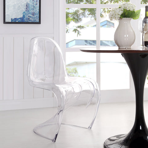 Modway Slither Dining Acrylic Side Chair