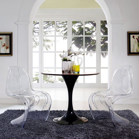 Modway Slither Clear Dining Side Chairs Set of 2