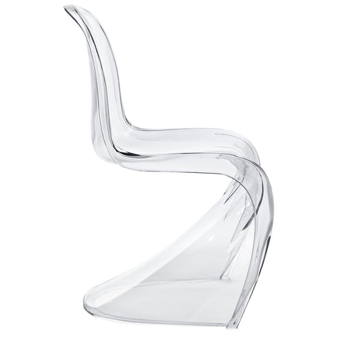 Modway Slither Clear Dining Side Chair Set of 4