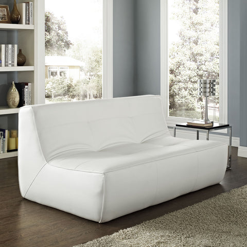 Modway Align Leather Loveseat