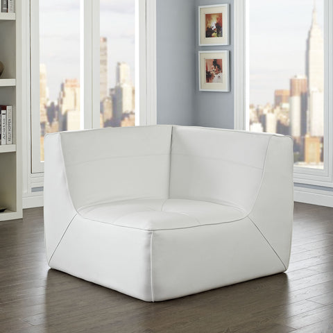 Modway Align Leather Corner Sofa