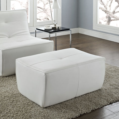 Modway Align Leather Ottoman