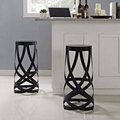 Modway Ribbon Bar Stool Set of 2