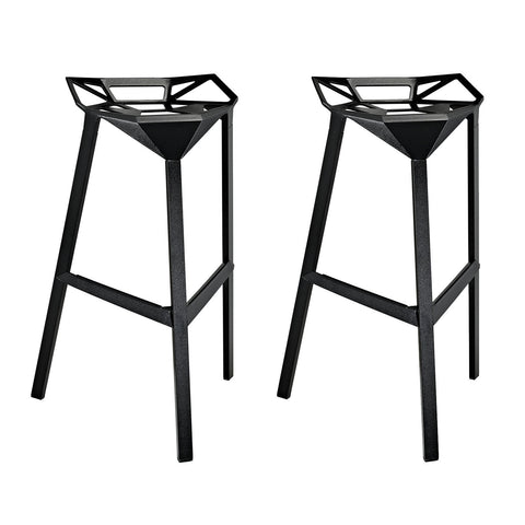 Modway Launch Stacking Bar Stool Set of 2