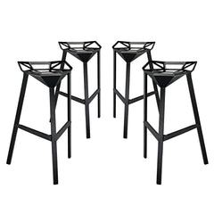Modway Launch Stacking Bar Stool Set of 4