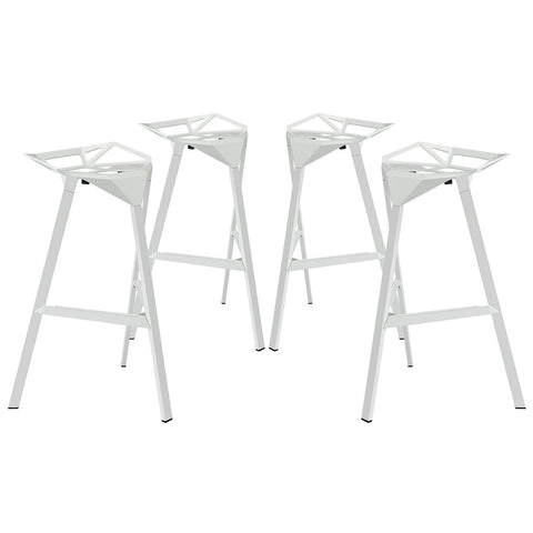 Modway Launch Stacking Bar Stool Set of 4