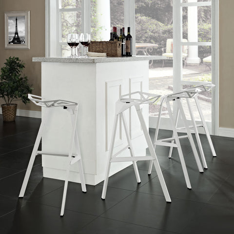 Modway Launch Stacking Bar Stool Set of 4