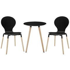 Modway Path Dining Chairs and Table Set of 3
