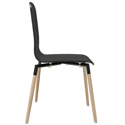 Modway Stack Wood Dining Chairs Set of 2