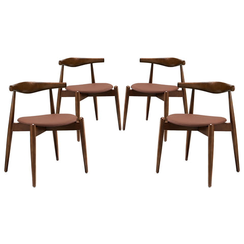 Modway Stalwart Dining Side Chairs Set of 4