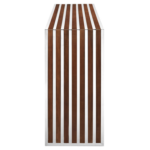 Modway Gridiron Wood Inlay Console Table