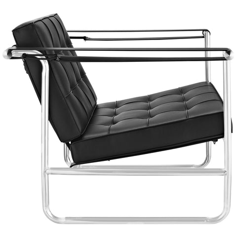 Modway Poise Stainless Steel Lounge Chair