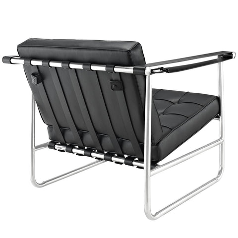 Modway Poise Stainless Steel Lounge Chair