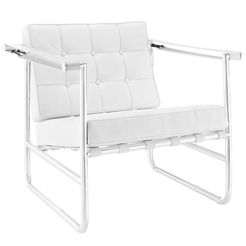Modway Poise Stainless Steel Lounge Chair