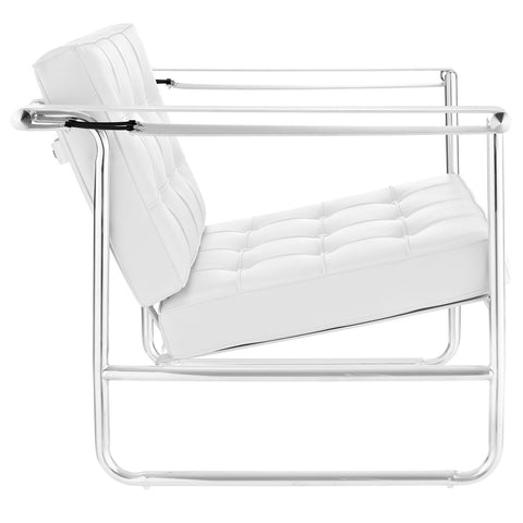 Modway Poise Stainless Steel Lounge Chair