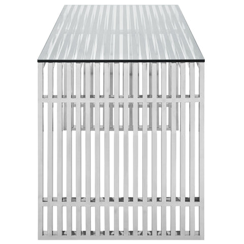Modway Gridiron Stainless Steel Desk