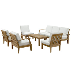 Modway Marina 8 Piece Outdoor Patio Teak Sofa Set