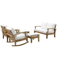 Modway Marina 5 Piece Outdoor Patio Teak Sofa Set