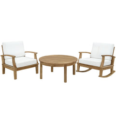 Modway Marina 3 Piece Outdoor Patio Teak Sofa Set
