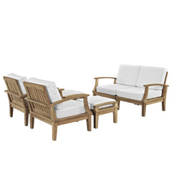 Modway Marina 6 Piece Outdoor Patio Teak Sofa Set