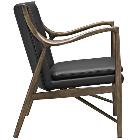 Modway Makeshift Leather Lounge Chair